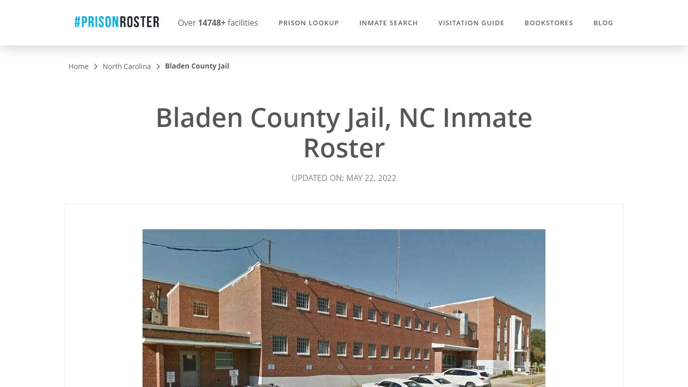 Bladen County Jail, NC Inmate Roster